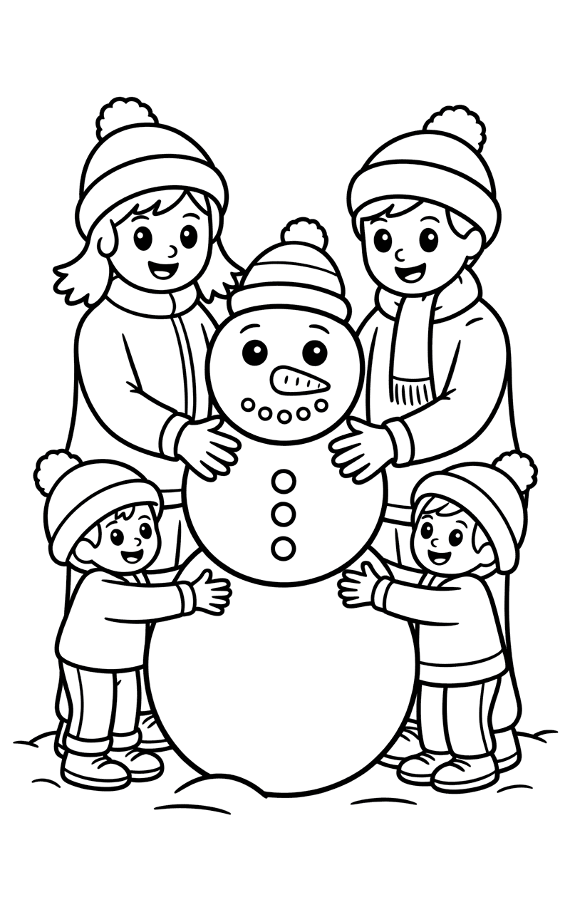 बर्फ का आदमी बनाना