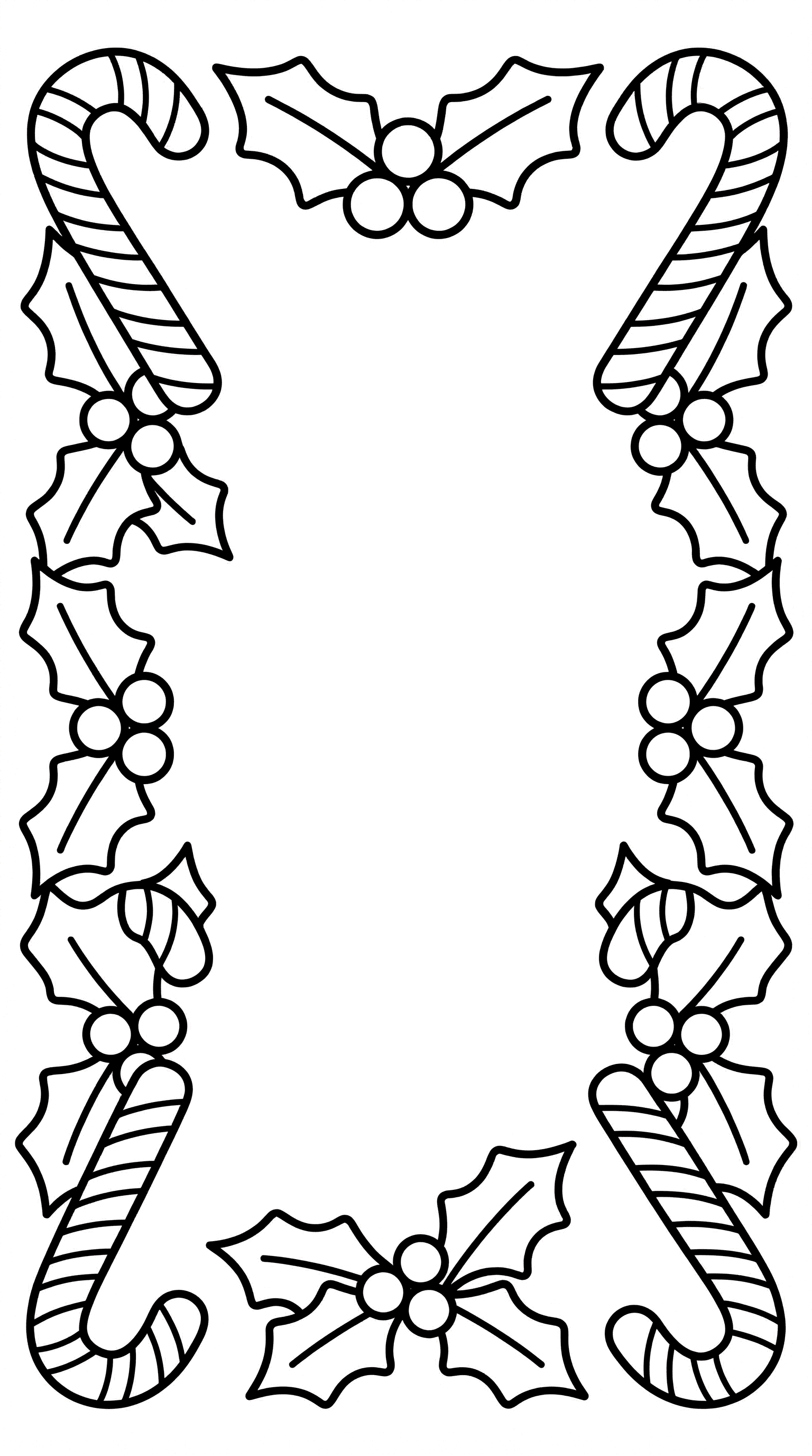 Candy Cane Border Frame