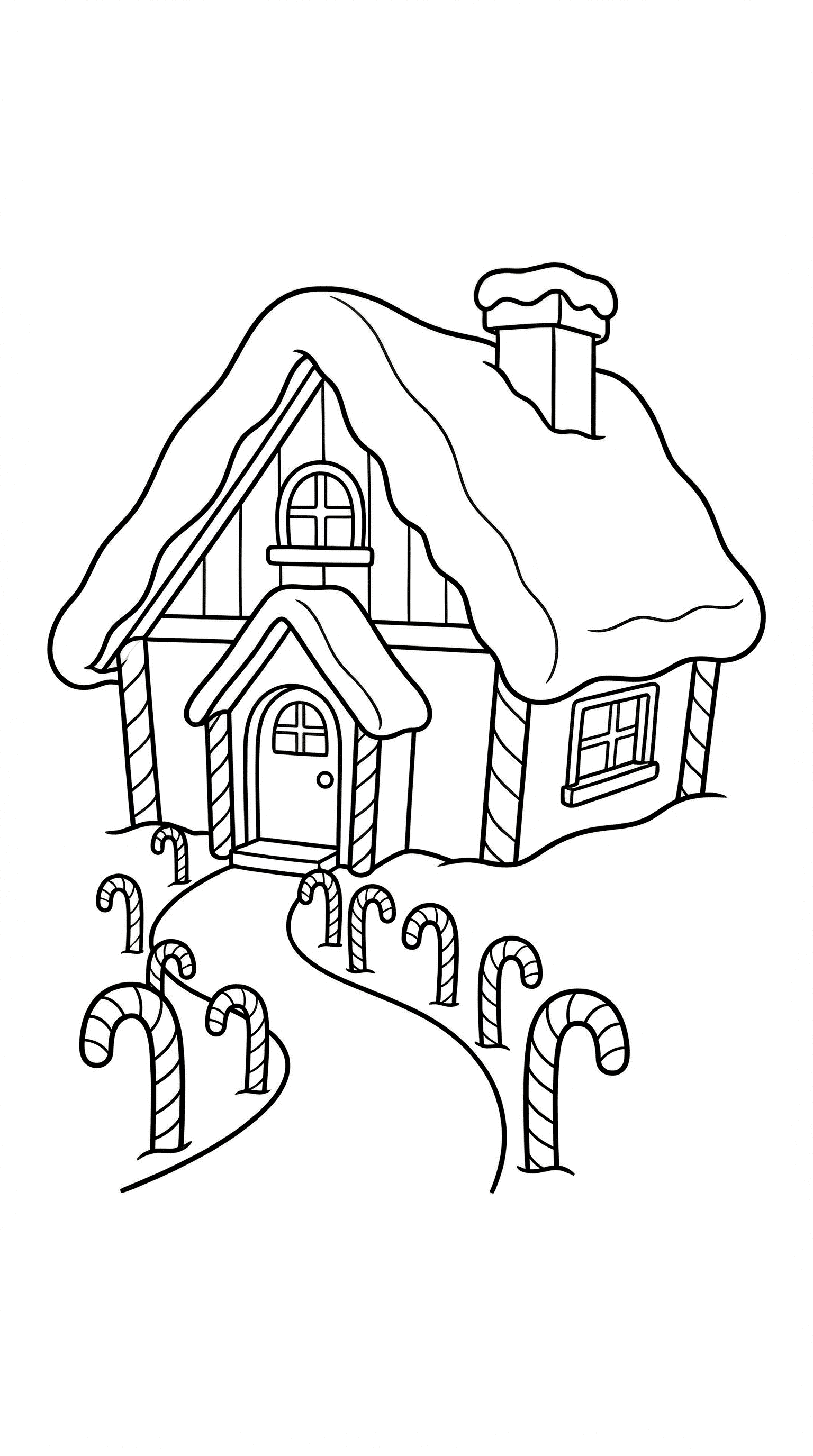 Holiday House with Candy Path