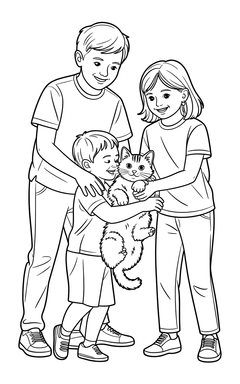 किटी के साथ खेलना