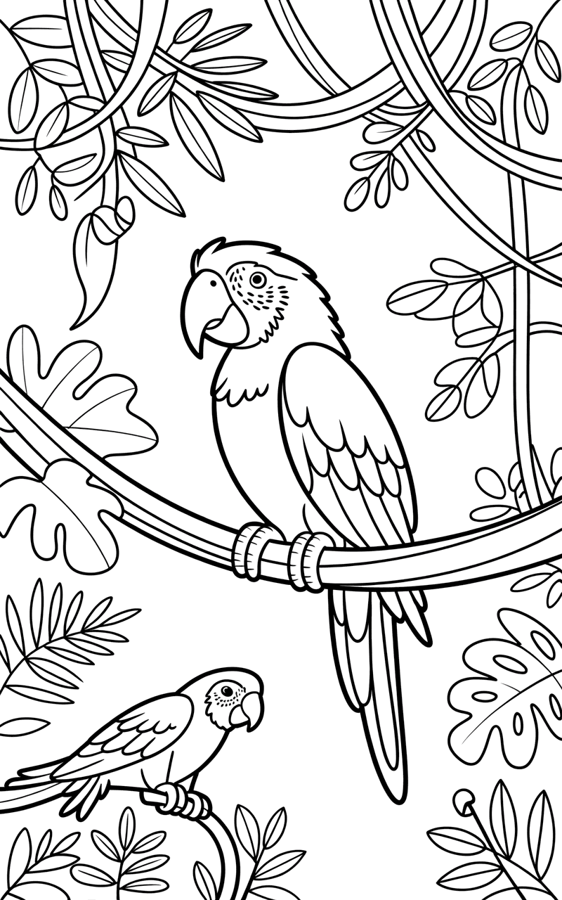 वर्षावन का दृश्य