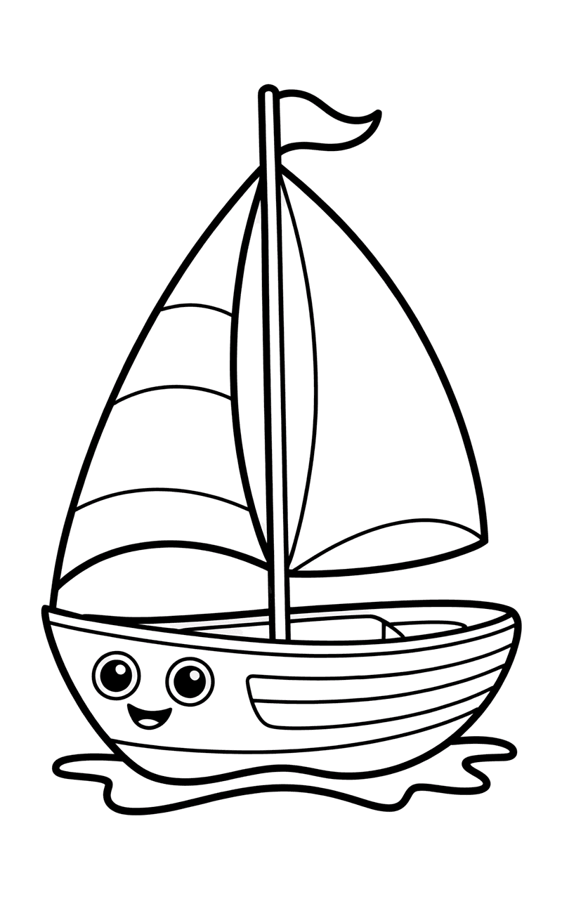 Smiley Sailboat