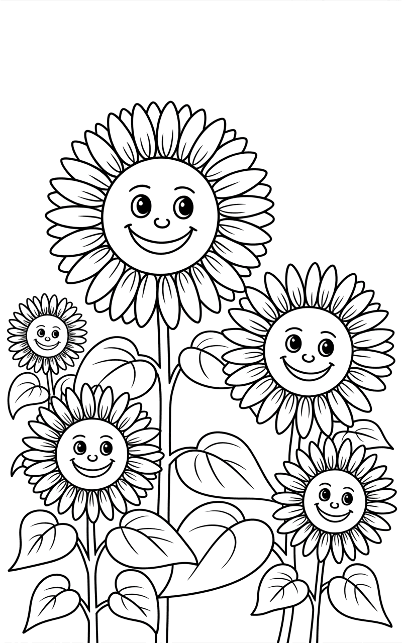 Smiling Sunflowers