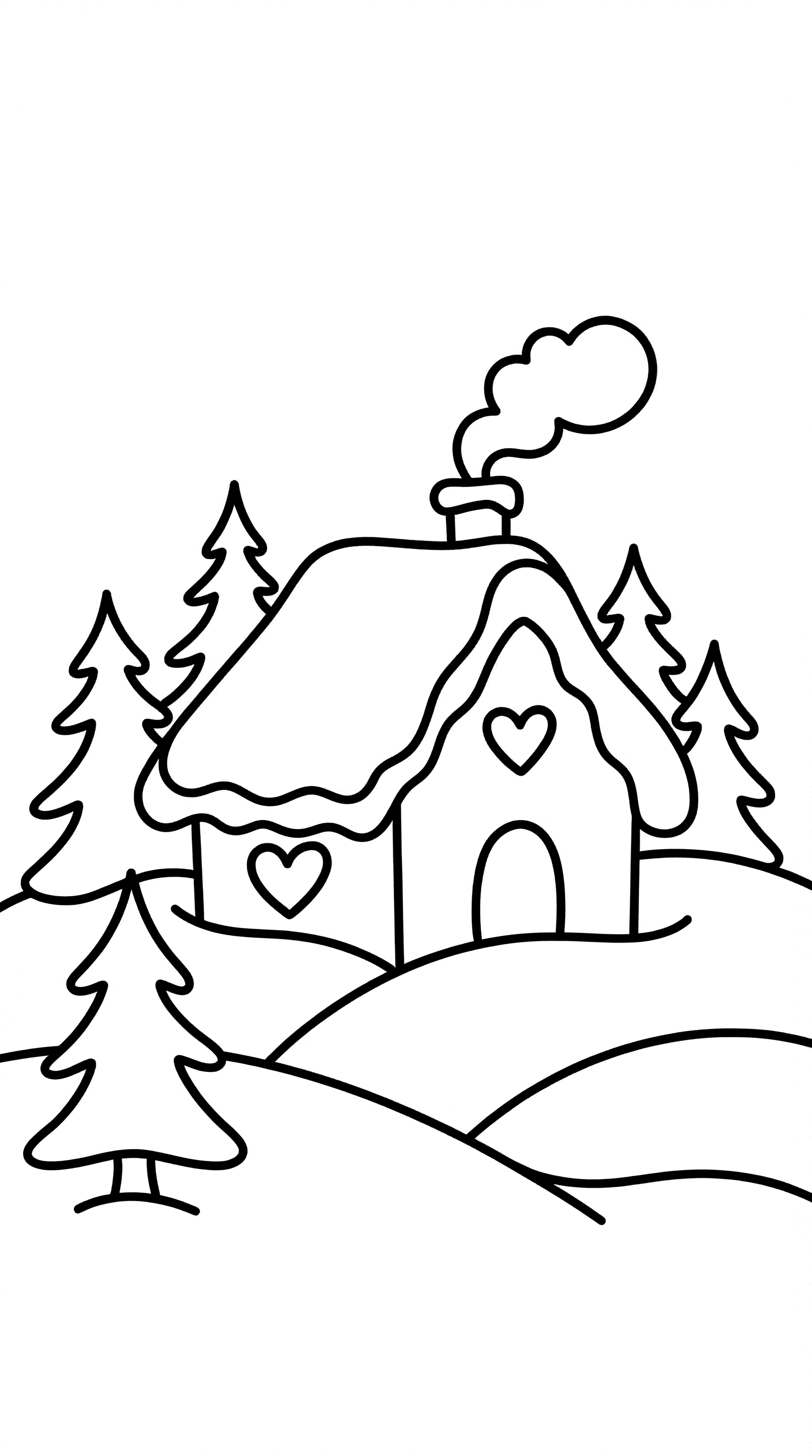 बर्फीली छोटी कुटिया