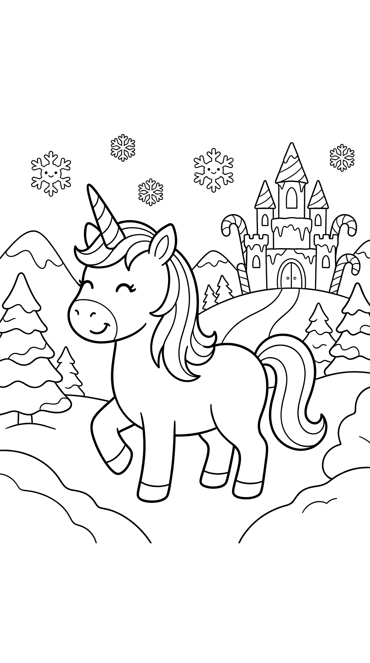 Unicorn with Candy Cane Horn