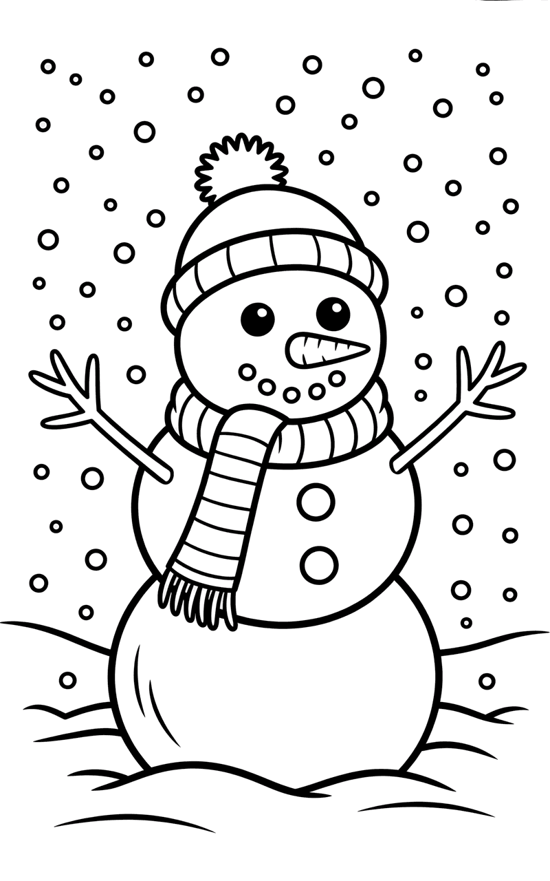 शीतकालीन स्नोमैन