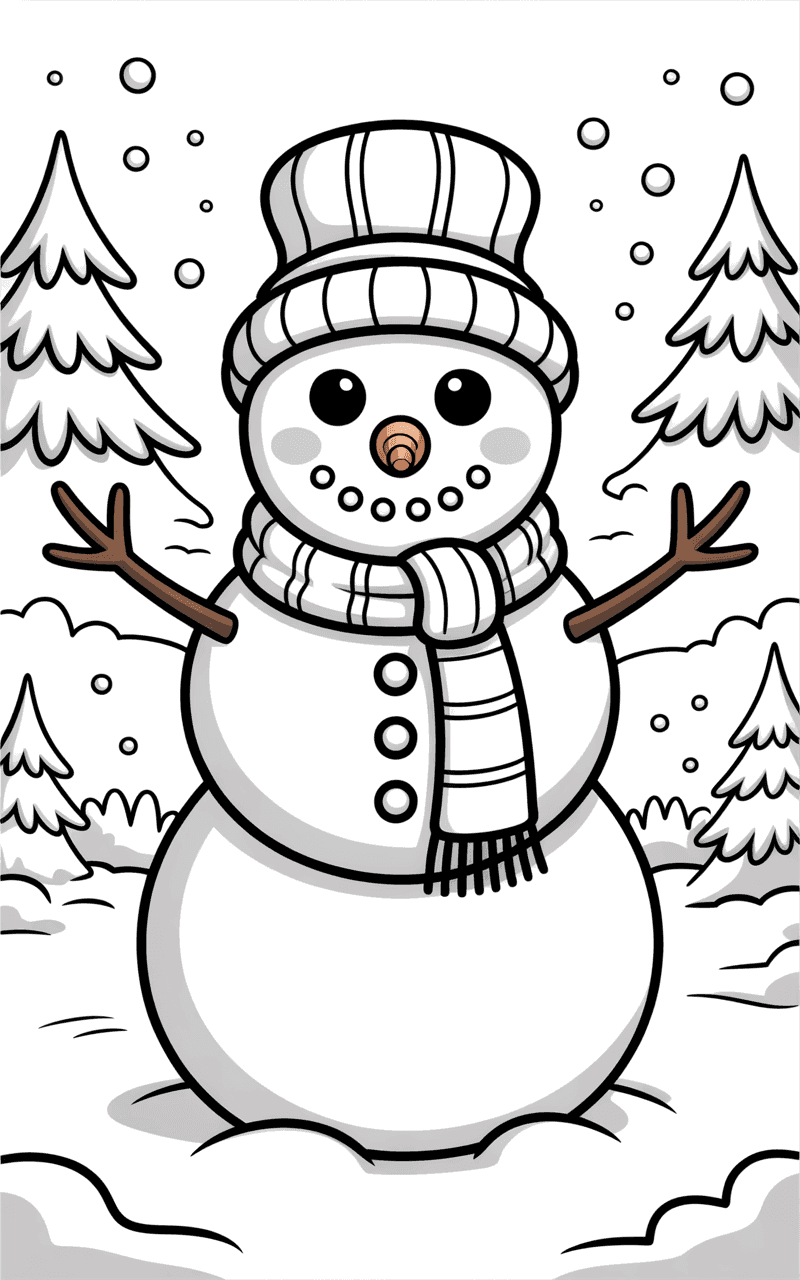 শীতের তুষারমানব