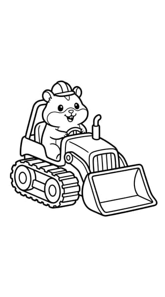 Bulldozer Hamster