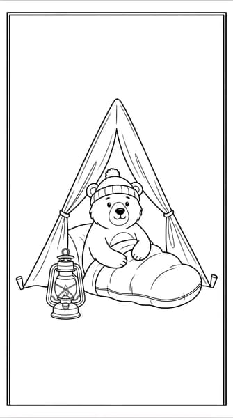 Camping Adventure Bear