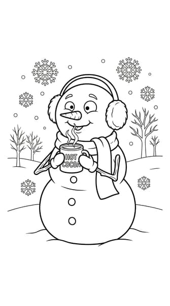 Cocoa Snowman