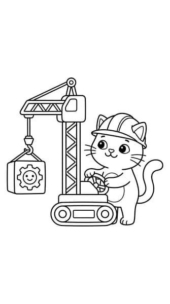 Crane Operator Cat