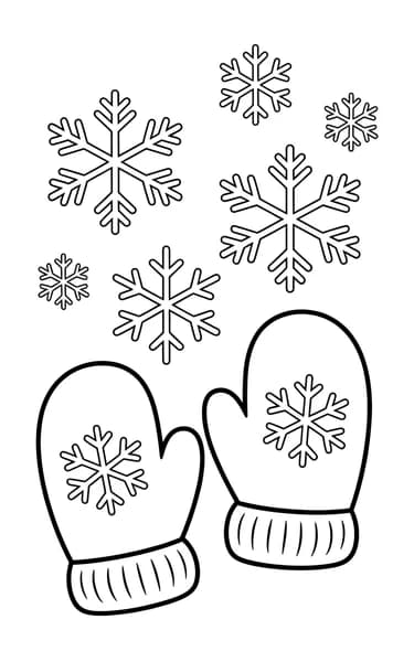 बर्फ में मिट्टन्स