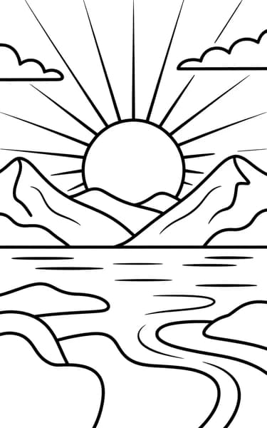 पहाड़ी सूर्योदय