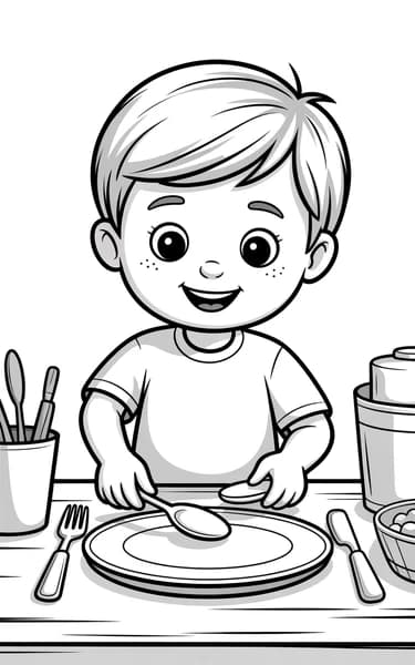 टेबल बिछाना