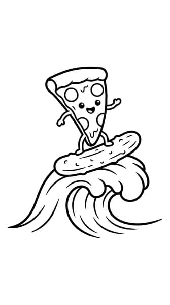 Surfing Pizza