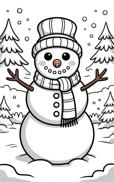 শীতের তুষারমানব