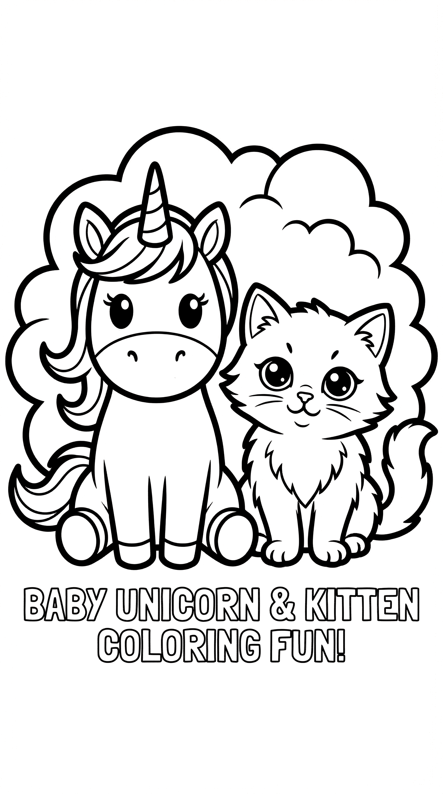 Baby Unicorn + Kitten Buddies