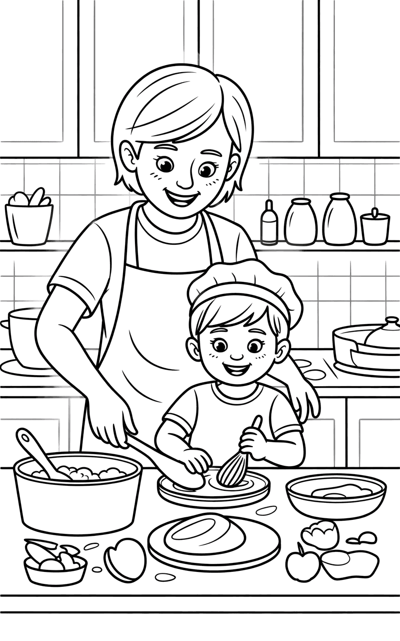 साथ में खाना बनाना